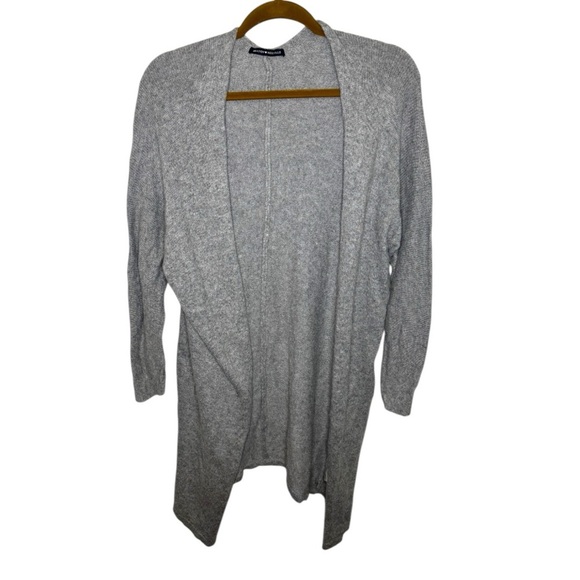Brandy Melville Gray Open Front Long Sweater Cardigan - Picture 1 of 6